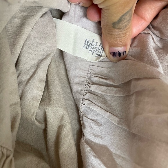 Y2K American Eagle Brown Tan Pleated Ruffle Tiered Mini Skirt - Picture 6 of 6